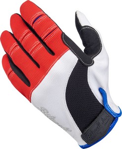 Biltwell Gloves Moto Rd/Wh/Bl Xl Gloves Moto Rd/Wh i gruppen Klder & Utrustning / Handskar hos Blixt&Dunder AB (33014509)