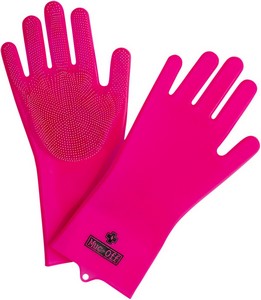 Muc-Off Scrubber Gloves Pink L Scrubber Gloves L i gruppen Servicedelar & Olja / Olja & rengring / Rengring hos Blixt&Dunder AB (33500428)