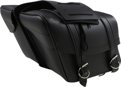 Saddlemen Saddlebag Universal Synthetic Leather Black Saddlebag Slant i gruppen Reservdelar & Tillbehr / Ram och chassidelar / Sadlar / Saddlemen hos Blixt&Dunder AB (35010088)