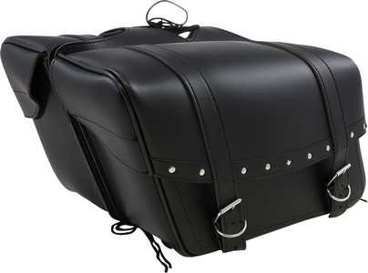 Saddlemen Saddlebag Universal Synthetic Leather Black Saddlebag Slant i gruppen Reservdelar & Tillbehr / Ram och chassidelar / Sadlar / Saddlemen hos Blixt&Dunder AB (35010091)