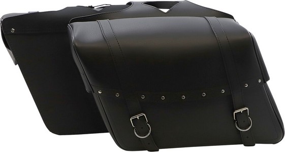 Saddlemen Saddlebag Universal Synthetic Leather Black Saddlebag Slant i gruppen Reservdelar & Tillbehr / Ram och chassidelar / Sadlar / Saddlemen hos Blixt&Dunder AB (35010093)