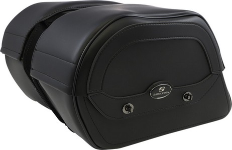 Saddlemen Saddlebag Universal Throw-Over Synthetic Leather Black Saddl i gruppen Reservdelar & Tillbehr / Ram och chassidelar / Sadlar / Saddlemen hos Blixt&Dunder AB (35010308)