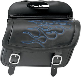 Saddlemen Highwayman Blue Flame Tattoo Saddlebags Medium Saddlebag Fla i gruppen Reservdelar & Tillbehr / Ram och chassidelar / Sadlar / Saddlemen hos Blixt&Dunder AB (35010772)