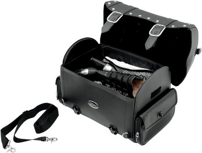 Saddlemen Express Desperado Trunk Bag Synthetic Leather Black Chrome T i gruppen Reservdelar & Tillbehr / Ram och chassidelar / Sadlar / Saddlemen hos Blixt&Dunder AB (35030054)