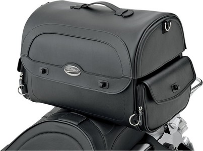 Saddlemen Express CruisN Trunk Bag Synthetic Leather Black Tail Pack i gruppen Reservdelar & Tillbehr / Ram och chassidelar / Sadlar / Saddlemen hos Blixt&Dunder AB (35030056)