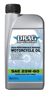 Drag Specialties Oil Oil E-Drag 25W60 12/Qt Oil E-Drag 25W60 1L i gruppen  hos Blixt&Dunder AB (36010829)