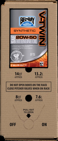 Bel-Ray V-Twin Synthetic 4-Stroke Engine Oil Synthetic 20W-50 Case 6 G i gruppen Servicedelar & Olja / Olja & reng�ring / Bel-ray / Motorolja hos Blixt&Dunder AB (36010940)