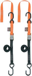 Powertye Soft-Tye Tiedown / Black|Orange / Nylon|Steel Tiedown Cam 1