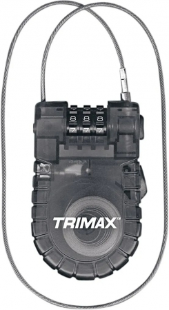 Trimax Cable-Lock Retractable 3-Digit Combination i gruppen Verktyg & Skruv / Ls & Skerhet hos Blixt&Dunder AB (40100050)