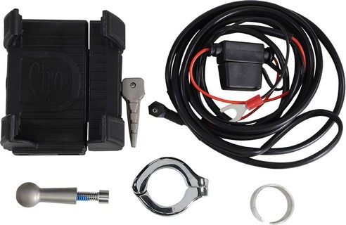 Ciro Smartphone/Gps Holder Premium With Bar Mount Chrome Holder Premiu i gruppen Klder & Utrustning / Montering styret hos Blixt&Dunder AB (44020591)