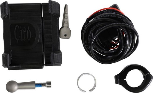 Ciro Smartphone/Gps Holder Premium With Bar Mount Black Holder Premium i gruppen Klder & Utrustning / Montering styret hos Blixt&Dunder AB (44020592)