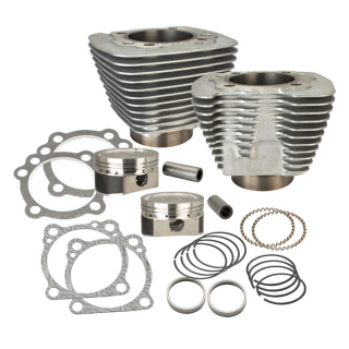 S&S Big Bore kit XL 883->1200 fr 1986-2018 Silver cyl. i gruppen Reservdelar & Tillbehr / Motordelar  / Motordelar Sportster / verdel Sportster / Cylinder Sportster hos Blixt&Dunder AB (45-0153)