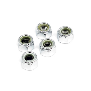 Chrome Nylon Locknuts 7/16-14 i gruppen Verktyg & Skruv / Skruv, muttrar & brickor / Kromat / Mutter / Kromad Mutter 7/16