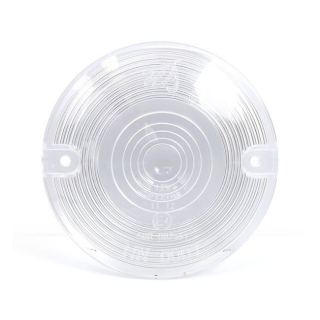 Replacement turn signal lens. Flat lens. Clear 86-23 H-D (with flat le i gruppen Reservdelar & Tillbehr / Lampor & Tillbehr / Blinkers / Blinkersglas hos Blixt&Dunder AB (505156)