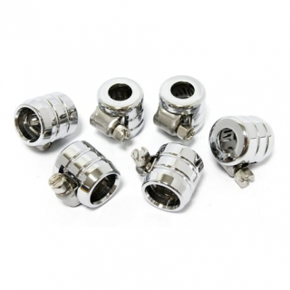 Smooth hose clamps, 1/4. Chrome Grooved  For 1/4 inside diameter oil h i gruppen Reservdelar & Tillbeh�r / Tankar / Anslutningar & slang hos Blixt&Dunder AB (510469)