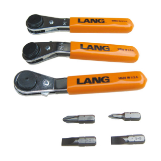 Lang Tools, Mini Ratcheting Bit Wrench. Straight Univ. i gruppen Verktyg & Skruv / Verktyg / Handverktyg / Nycklar/Hylsor / Sprrskaft mm hos Blixt&Dunder AB (514174)