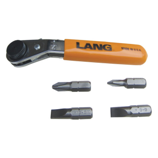 Lang Tools, Mini Ratcheting Bit Wrench. Reverse Offset i gruppen Verktyg & Skruv / Verktyg / Handverktyg / Nycklar/Hylsor / Sprrskaft mm hos Blixt&Dunder AB (514176)