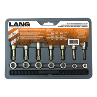 Lang Tools, Thread Restorer Kit. Metric Univ. i gruppen Verktyg & Skruv / Verktyg / Handverktyg / Gngning hos Blixt&Dunder AB (514178)