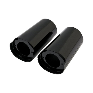 Upper Fork Slider Covers. Black 14-24 Touring, Trikes (Excl. 23-24 Flh i gruppen  hos Blixt&Dunder AB (515476)