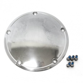 Derby cover, OEM style Domed. Polished 99-17 Dyna, 99-18 Softail (Excl i gruppen Reservdelar & Tillbehör / Växellåda & transmission / Transkåpa / Derby-lock hos Blixt&Dunder AB (515687)