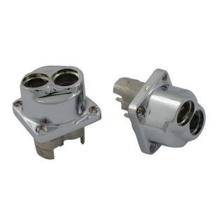 84-99 Tappet Block Set Front/Rear. Chrome 84-99 Evo B.T.  Chrome Plate i gruppen  hos Blixt&Dunder AB (516551)