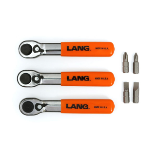 Lang Tools, Mini Ratcheting Bit Wrench. Fine Tooth Univ. i gruppen Verktyg & Skruv / Verktyg / Handverktyg / Nycklar/Hylsor / Sprrskaft mm hos Blixt&Dunder AB (516621)