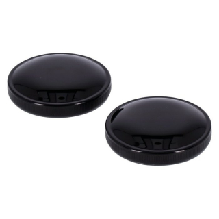 Gas cap set, late style. Gloss black 36-82 H-D i gruppen Reservdelar & Tillbehr / Tankar / Bensintank & Tillbehr / Tanklock hos Blixt&Dunder AB (516861)