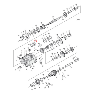 Outer Bearing Race, Transmission Mainshaft. +.002