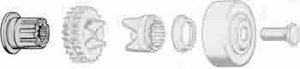 Extension engine sprocket B/T 91-up, with compensator in the group Parts & Accessories /  /  /  /  at Blixt&Dunder AB (52-0049)