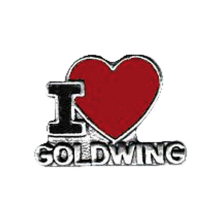 I Love Goldwing Pin i gruppen Klder & Utrustning / vrigt / Tygmrken Pins & Stickers hos Blixt&Dunder AB (535889)