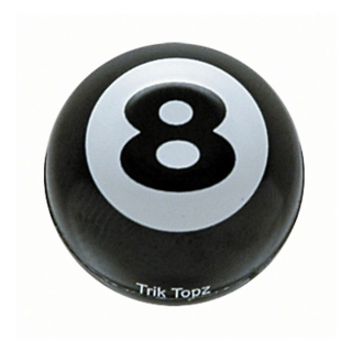 Trik Topz, Eight Ball Valve Caps. Black Universal i gruppen Reservdelar & Tillbehr / Hjul & bromsar / Hjul / Ventilhattar hos Blixt&Dunder AB (555918)