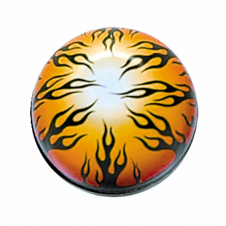 TRIK TOPZ, VALVE STEM CAPS Universal Flame, black i gruppen Reservdelar & Tillbeh�r / Hjul och Axlar / Hjul / Ventilhattar hos Blixt&Dunder AB (555923)