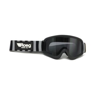 Roeg Striped Peruna Goggles Svart/fog i gruppen Kläder & Utrustning / Glasögon & Goggles hos Blixt&Dunder AB (574619)