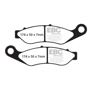 Ebc Double-H Sintered Brake Pads Front: 14-18 Trikes  The Ebc Double-H i gruppen Servicedelar & Olja / Slitdelar & underhll / Harley Davidson / Bromsklossar / Fram hos Blixt&Dunder AB (576043)