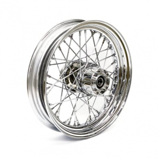 3.00 x 16 rear wheel 40 spokes chrome 08-17 FLSTC/N (No ABS) Chrome pl i gruppen Reservdelar & Tillbehör / Hjul och Axlar / Hjul / Kompletta ekerhjul 16