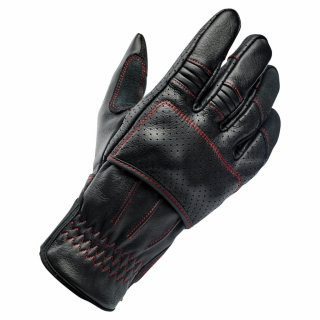 Biltwell Borrego Gloves Black/Redline Ce Appr. Size M The Borrego Glov i gruppen Kläder & Utrustning / Handskar hos Blixt&Dunder AB (581292)