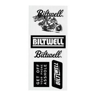 Biltwell Sticker Sheet B Almost Everywhere i gruppen Klder & Utrustning / vrigt / Tygmrken Pins & Stickers hos Blixt&Dunder AB (586852)