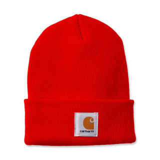 Carhartt Watch Hat Beanie Brite Orange One Size Fits Most i gruppen Klder & Utrustning / Kepsar & Mssor / Carhartt Mssa hos Blixt&Dunder AB (590044)