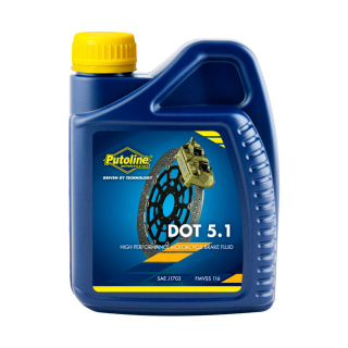 Putoline, DOT 5.1 brake fluid. 500cc i gruppen Servicedelar & Olja / Olja & rengring / Olja, vtskor och fett / Bromsvtska hos Blixt&Dunder AB (591241)