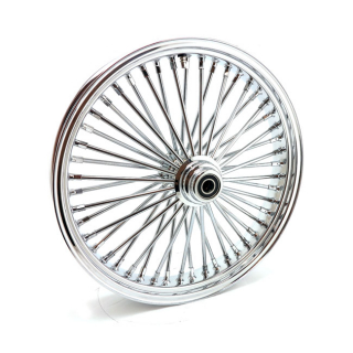 Mcs Radial 48 Fat Spoke Front Wheel 3.50 X 21 Sf Chrome 04-05 Fxdwg Sf i gruppen Reservdelar & Tillbehr / Hjul & bromsar / Hjul / Kompletta ekerhjul 21