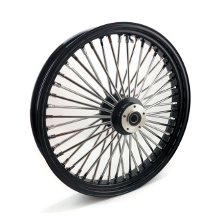 Mcs Radial 48 Fat Spoke Front Wheel 3.50 X 23 Df Black Custom Applicat i gruppen Reservdelar & Tillbehr / Hjul & bromsar / Hjul /  Kompletta ekerhjul 23