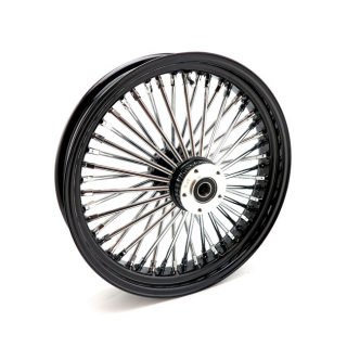 Mcs Radial 48 Fat Spoke Front Wheel 3.50 X 18 Df Black 00-07 Touring, i gruppen Reservdelar & Tillbehr / Hjul & bromsar / Hjul / Kompletta ekerhjul 18