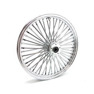 Mcs Radial 48 Fat Spoke Front Wheel 2.15 X 21 Df Chrome Custom Applica i gruppen Reservdelar & Tillbehr / Hjul & bromsar / Hjul / Kompletta ekerhjul 21