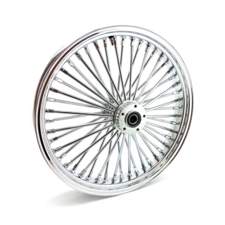 Mcs Radial 48 Fat Spoke Front Wheel 3.50 X 21 Df Chrome 00-07 Touring i gruppen Reservdelar & Tillbehr / Hjul och Axlar / Hjul / Kompletta ekerhjul 21