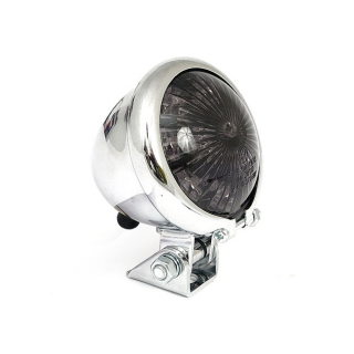 Bates style Baklampa LED, rkfrgat glas (bromsljus, kromad, E-mrkt) i gruppen Reservdelar & Tillbehr / Lampor & Tillbehr / Baklampor & Tillbehr / Baklampor LED hos Blixt&Dunder AB (70-0746)