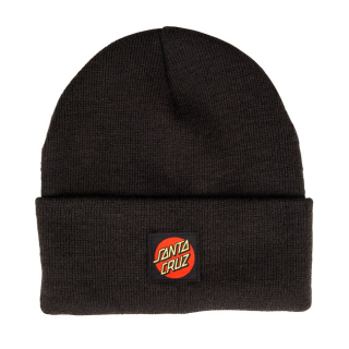 Santa Cruz Classic Dot Beanie Black One Size Fits Most Roll Up, Stand i gruppen Klder & Utrustning / Kepsar & Mssor / Mssor hos Blixt&Dunder AB (700591)