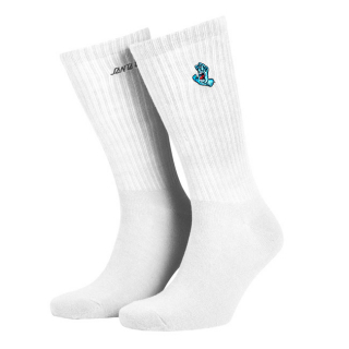 Santa Cruz Screaming Mini Hand Socks White Size 42-45 Eu Roll Up And S i gruppen Klder & Utrustning / Klder / Strumpor och Underklder hos Blixt&Dunder AB (700613)