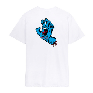 Santa Cruz Screaming Hand Chest T-Shirt White i gruppen Klder & Utrustning / Klder / T-shirts hos Blixt&Dunder AB (700637_r)