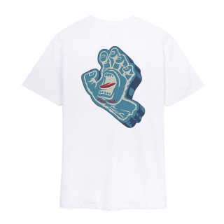 Santa Cruz Screaming Foam Hand T-Shirt White i gruppen Klder & Utrustning / Klder / T-shirts hos Blixt&Dunder AB (700642_r)