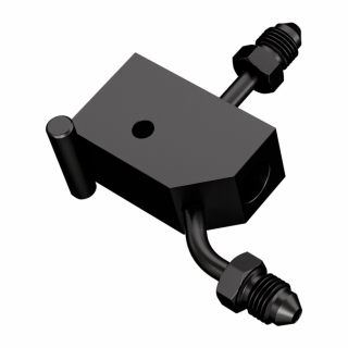 Goodridge, steel brake tee. Black plated carbon steel Rear 00-06 Softa i gruppen Reservdelar & Tillbehör / Bromsar / Kopplingar Broms / Fördelning hos Blixt&Dunder AB (701354)